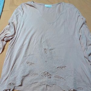 V-Neck Lace Blouse